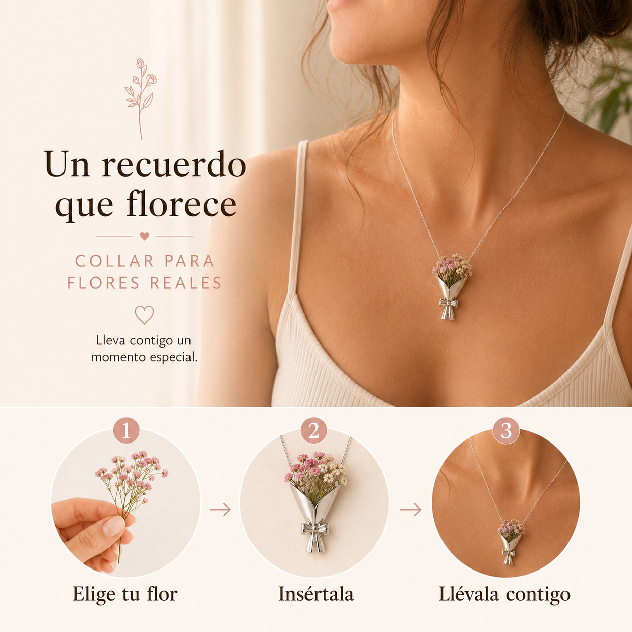 Collar Porta Flores